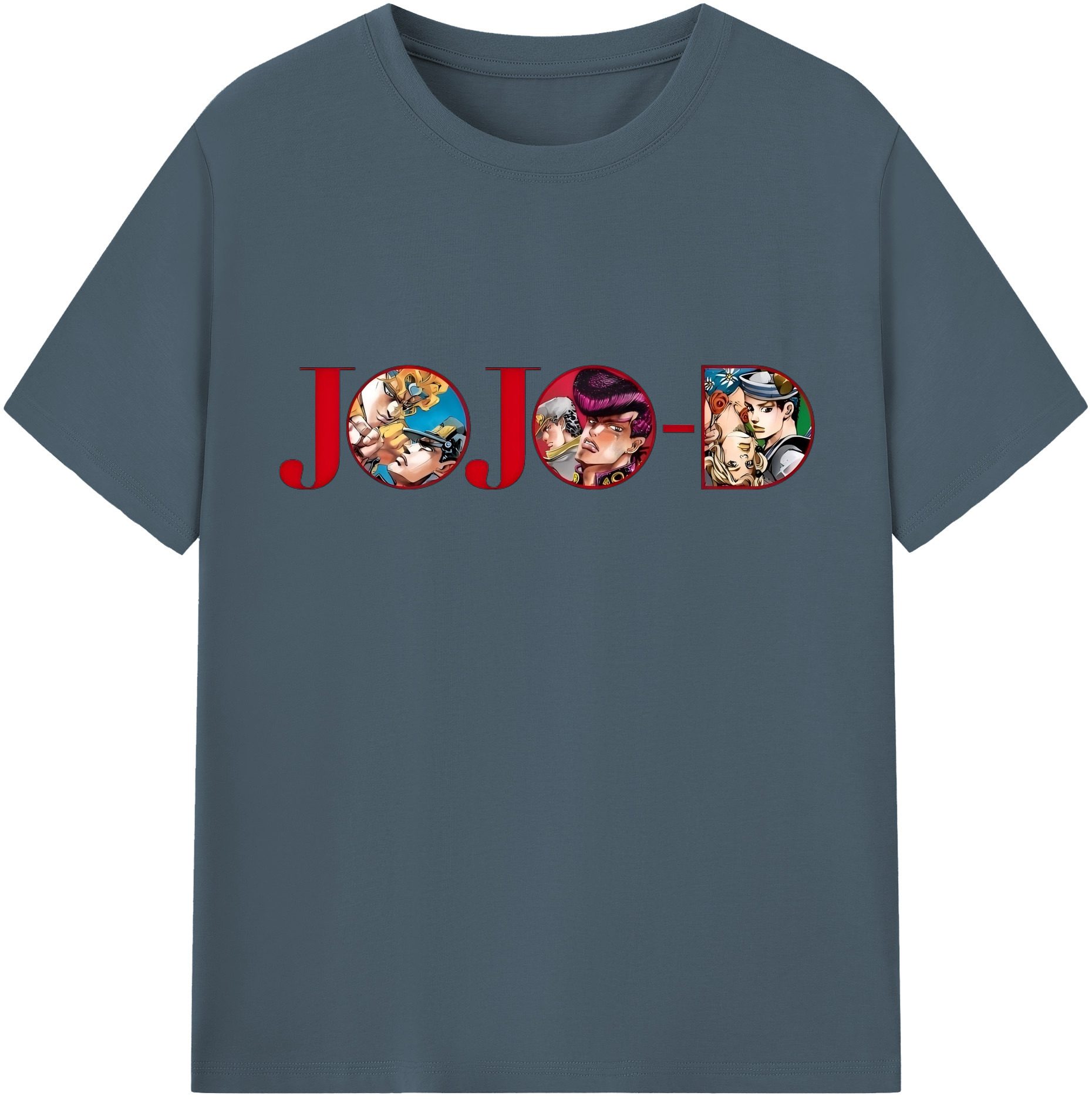 （画像用） ジョジョの奇妙な冒険 JoJo's Bizarre Adventure 綿100％半袖Tシャツ（フロントプリント）